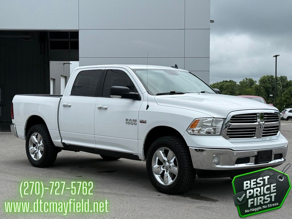 Bright White Clearcoat 2018 RAM 1500 Big Horn Crew Cab 4WD Pickup Truck Four-Wheel Drive 8-Speed Automatic