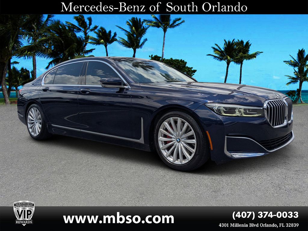 Tanzanite Blue II Metallic 2021 BMW 7 Series Sedan All-Wheel Drive 8-Speed Automatic