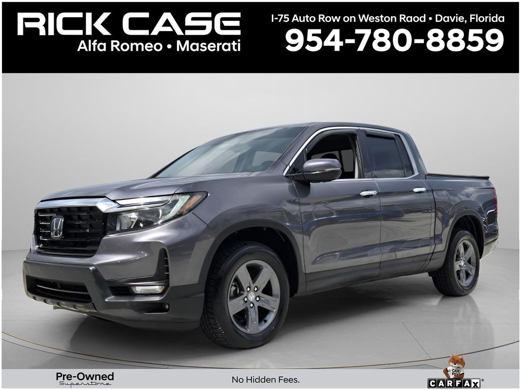 Black (Charcoal) 2021 Honda Ridgeline Pickup Truck All-Wheel Drive 9-Speed Automatic