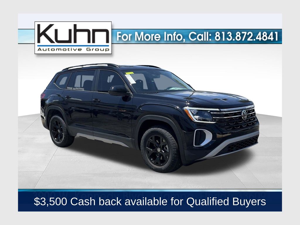 Deep Black Pearl 2026 Volkswagen Atlas SUV / Crossover All-Wheel Drive 8-Speed Automatic