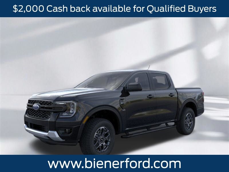 Shadow Black 2026 Ford Ranger Pickup Truck Four-Wheel Drive Automatic