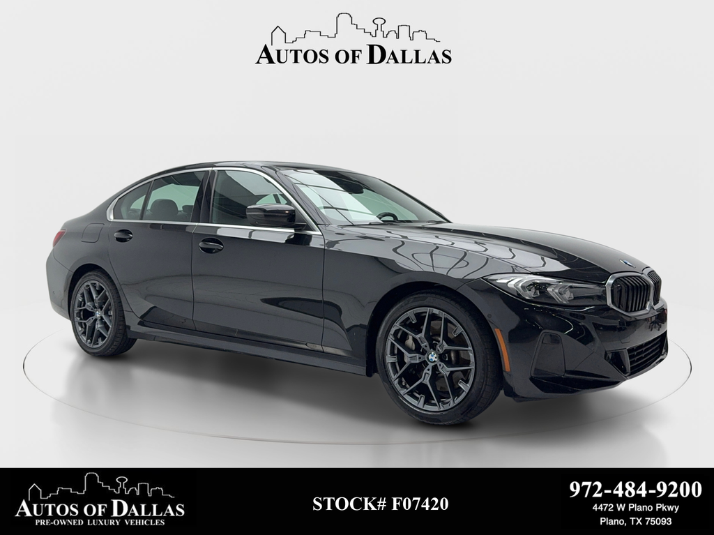 Black Sapphire Metallic 2025 BMW 3 Series Sedan Rear-Wheel Drive 8-Speed Automatic