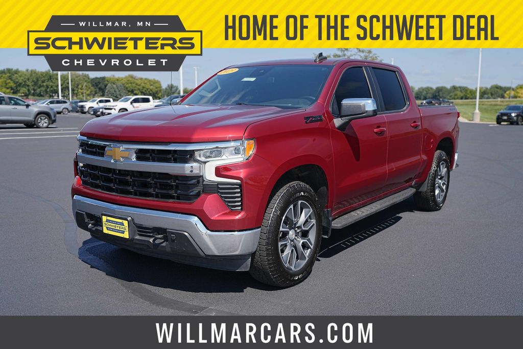 Radiant Red Tintcoat 2023 Chevrolet Silverado 1500 Pickup Truck Four-Wheel Drive Automatic