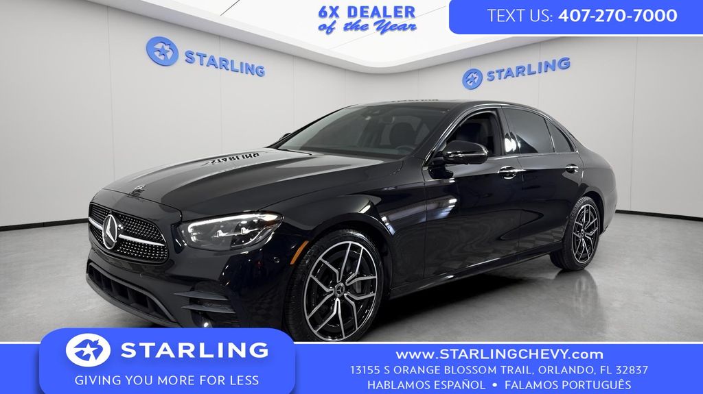 Black 2022 Mercedes-Benz E-Class E 350 RWD Sedan Rear-Wheel Drive 9-Speed Automatic