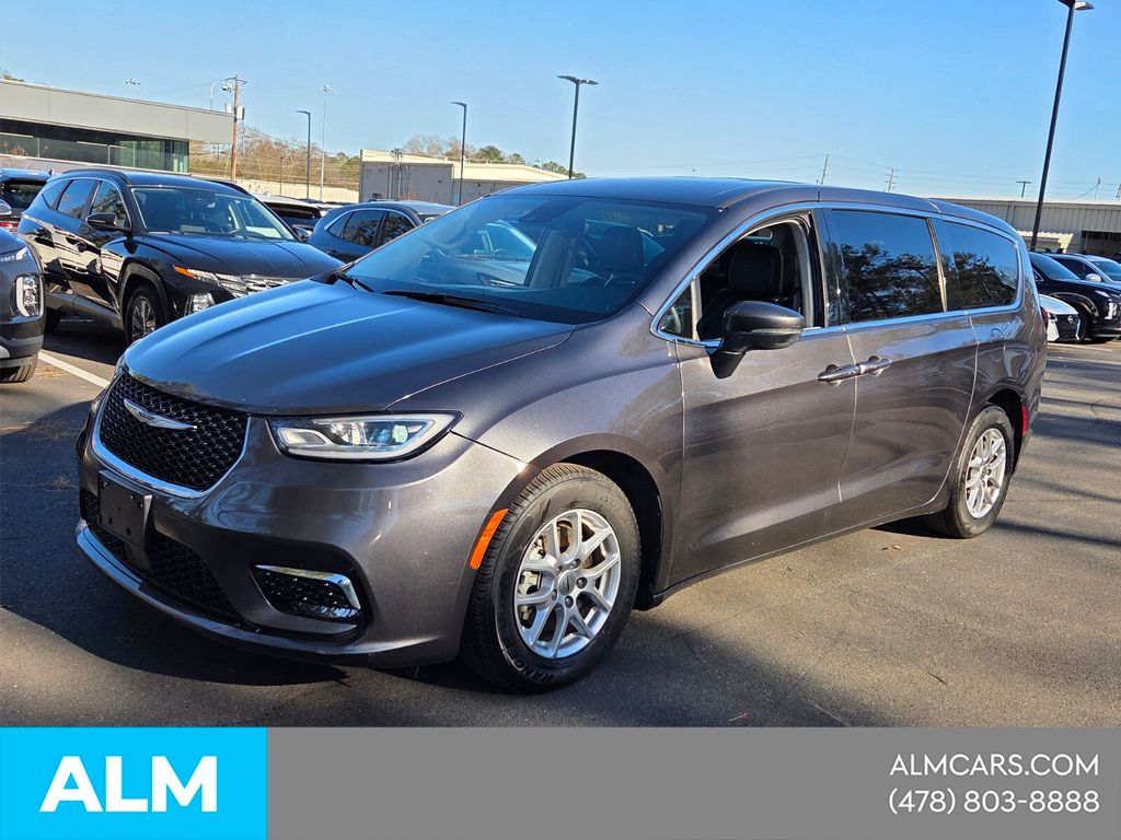 Gray (Granite Crystal Metallic Clearcoat) 2023 Chrysler Pacifica Touring L FWD Minivan Front-Wheel Drive 9-Speed Automatic