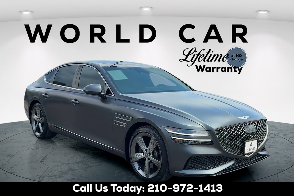 Makalu Gray Matte 2023 Genesis G80 3.5T Sport AWD Sedan All-Wheel Drive 8-Speed Automatic