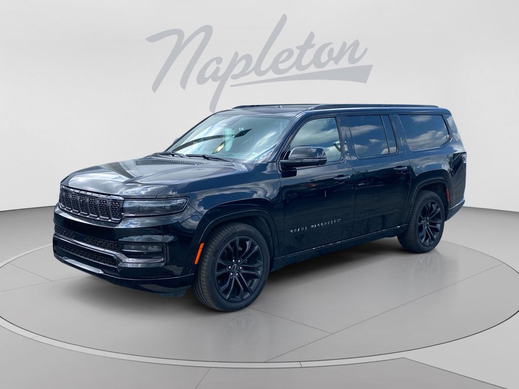 Diamond Black Crystal Pearlcoat 2024 Jeep Grand Wagoneer L SUV / Crossover Four-Wheel Drive 8-Speed Automatic