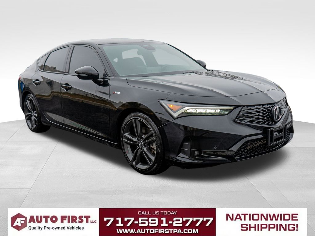 Black Pearl 2023 Acura Integra FWD with Technology and A-SPEC Package Sedan Front-Wheel Drive Continuously Variable Transmission