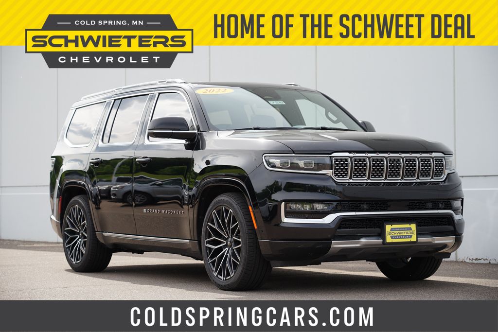 Diamond Black Crystal Pearlcoat 2022 Jeep Grand Wagoneer SUV / Crossover Four-Wheel Drive 8-Speed Automatic