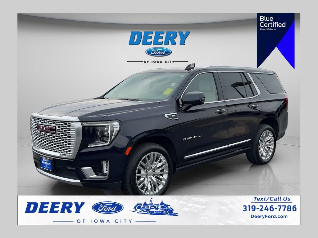 Midnight Blue Metallic 2023 GMC Yukon SUV / Crossover Four-Wheel Drive 10-Speed Automatic