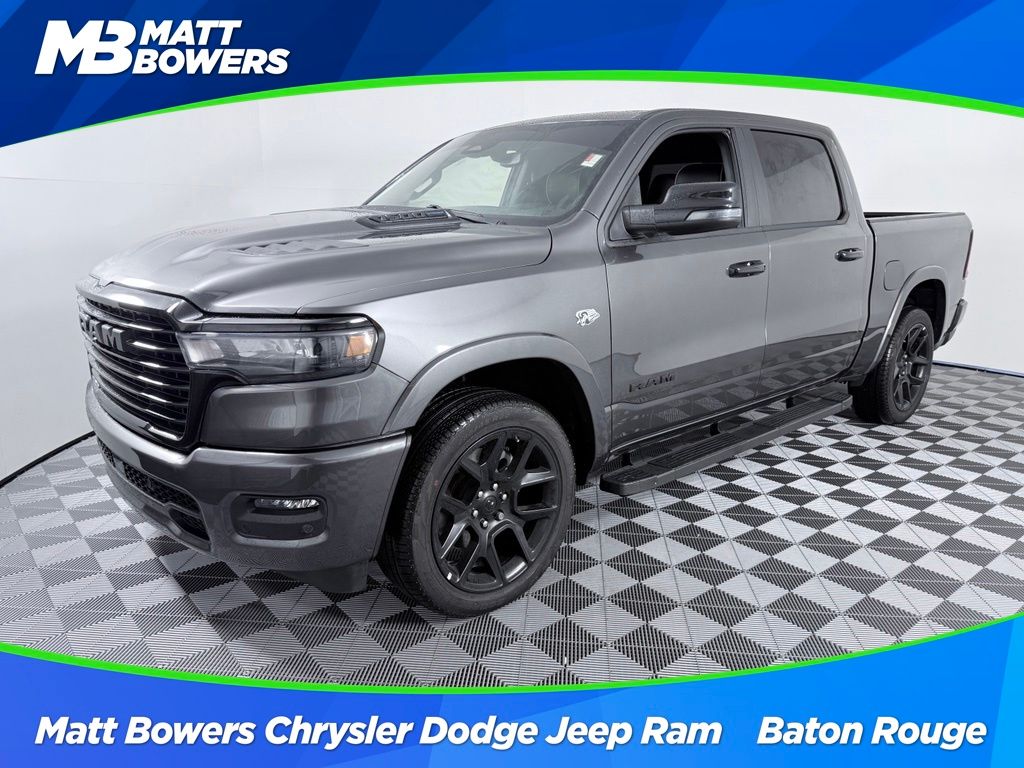 Gray (Granite Crystal Metallic Clearcoat) 2026 RAM 1500 Pickup Truck Four-Wheel Drive 8-Speed Automatic
