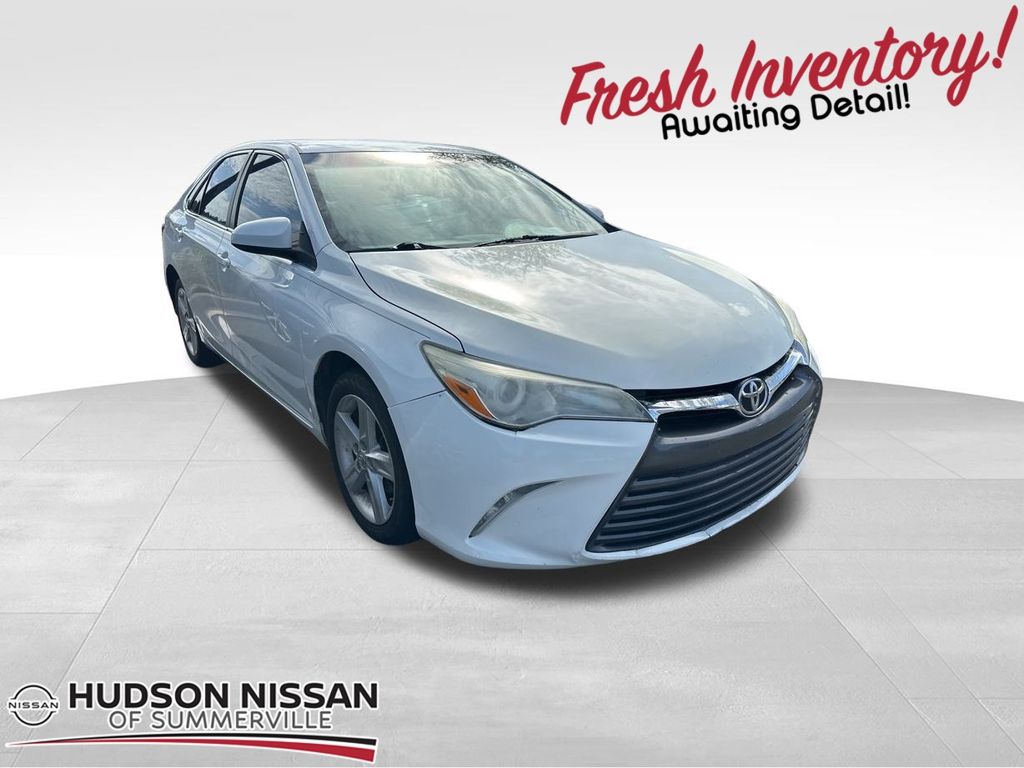 2015 White Toyota Camry LE FWD Sedan