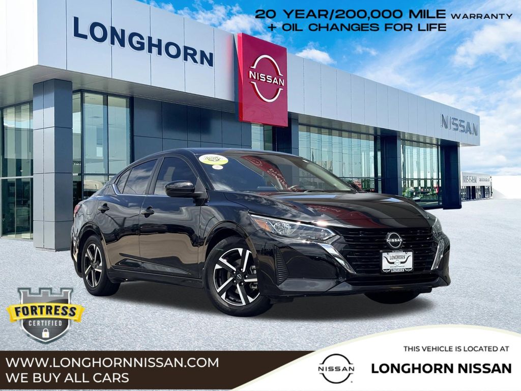 Super Black 2024 Nissan Sentra SV FWD Sedan Front-Wheel Drive Continuously Variable Transmission