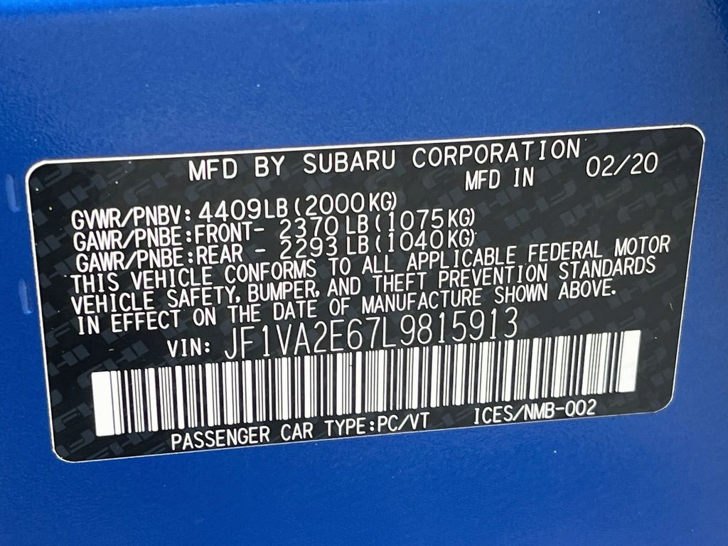 Used 2020 Blue Subaru STi image 28