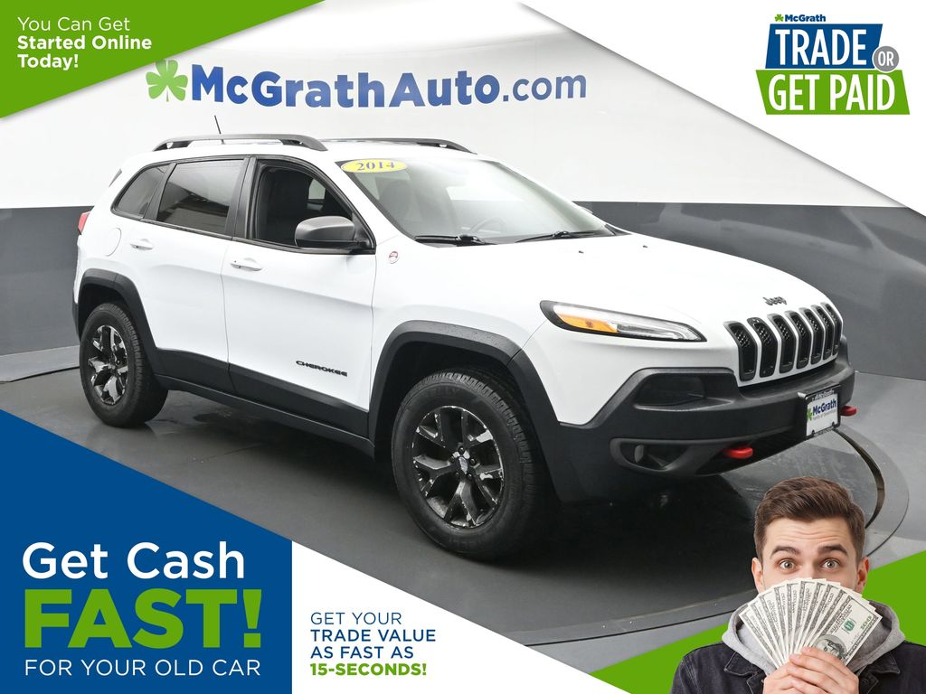 Bright White Clearcoat 2014 Jeep Cherokee Trailhawk 4WD SUV / Crossover Four-Wheel Drive 9-Speed Automatic