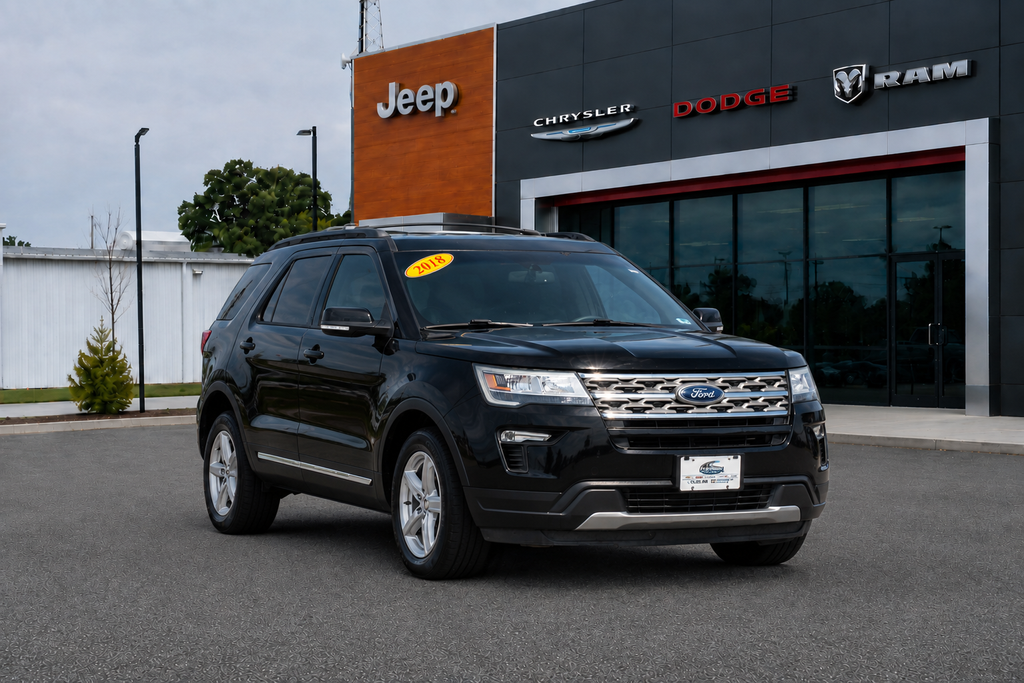 Shadow Black 2018 Ford Explorer SUV / Crossover Front-Wheel Drive 6-Speed Automatic