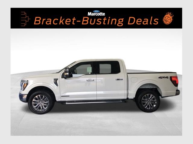 Star White Metallic Tri-Coat 2025 Ford F-150 Lariat SuperCrew 4WD Pickup Truck Four-Wheel Drive Automatic