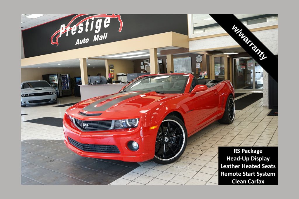 Victory Red 2011 Chevrolet Camaro Convertible Rear-Wheel Drive 6-Speed Automatic