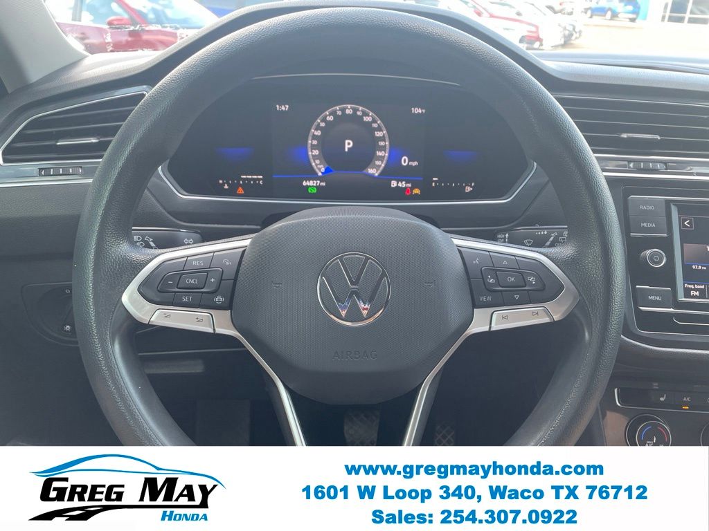 2022 Volkswagen Tiguan 2.0T S Silver at Greg May Honda