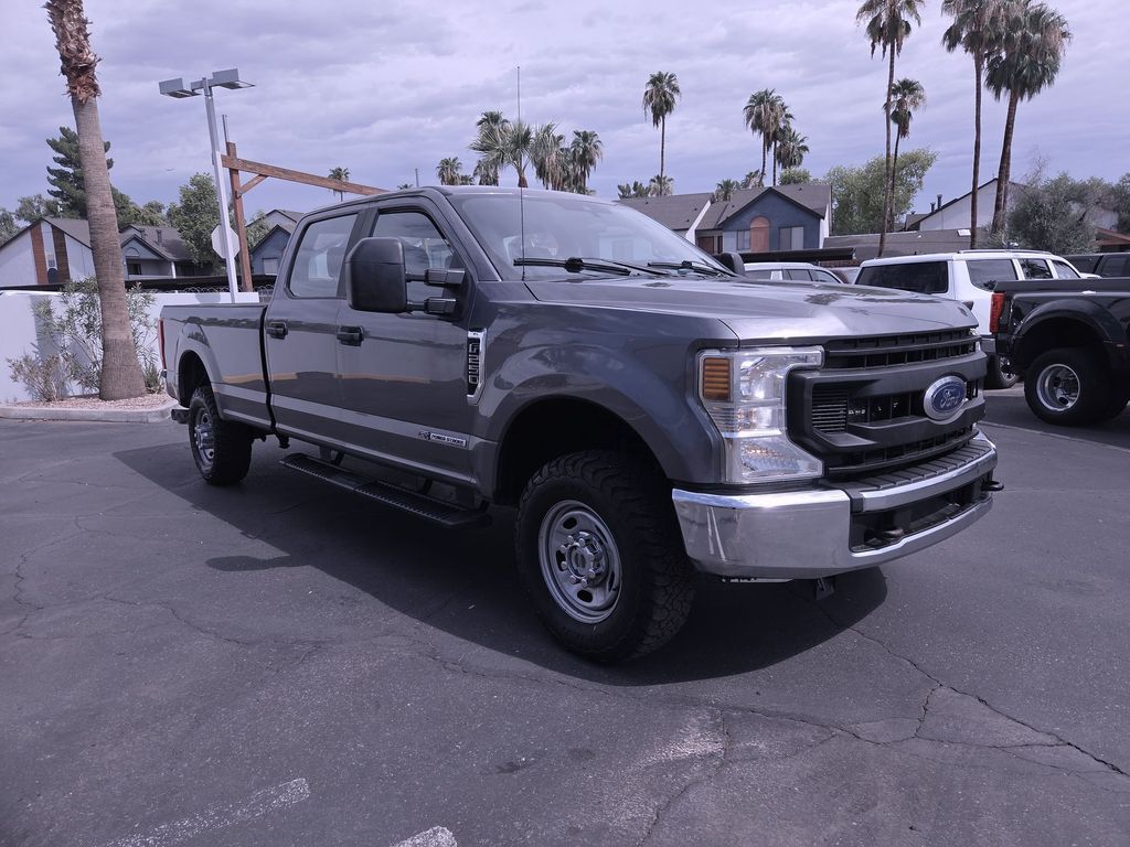 Gray Metallic 2021 Ford F-250 Super Duty Pickup Truck Four-Wheel Drive Automatic