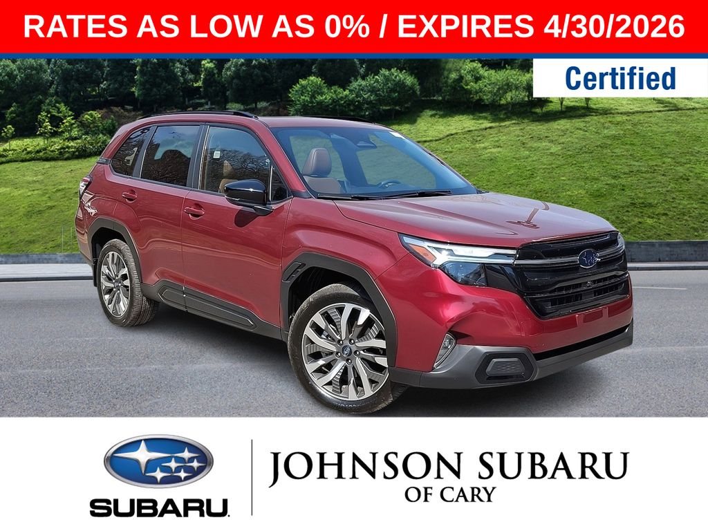 Crimson Red Pearl 2025 Subaru Forester Touring Crossover AWD SUV / Crossover All-Wheel Drive Continuously Variable Transmission