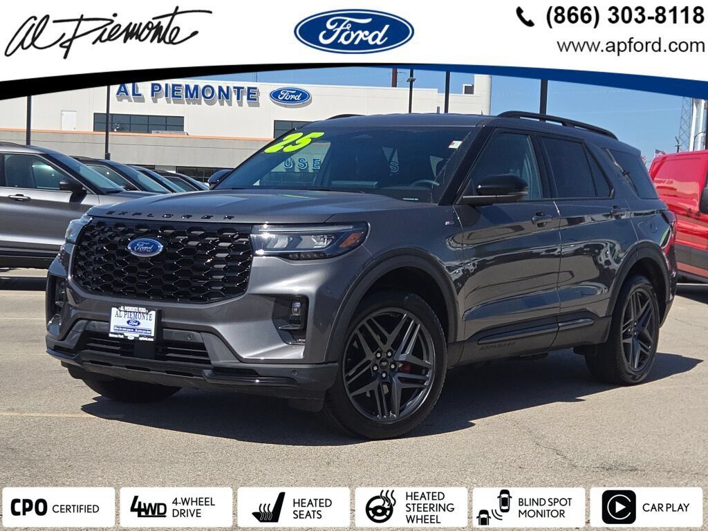 Gray Metallic 2025 Ford Explorer ST-Line AWD SUV / Crossover All-Wheel Drive Automatic