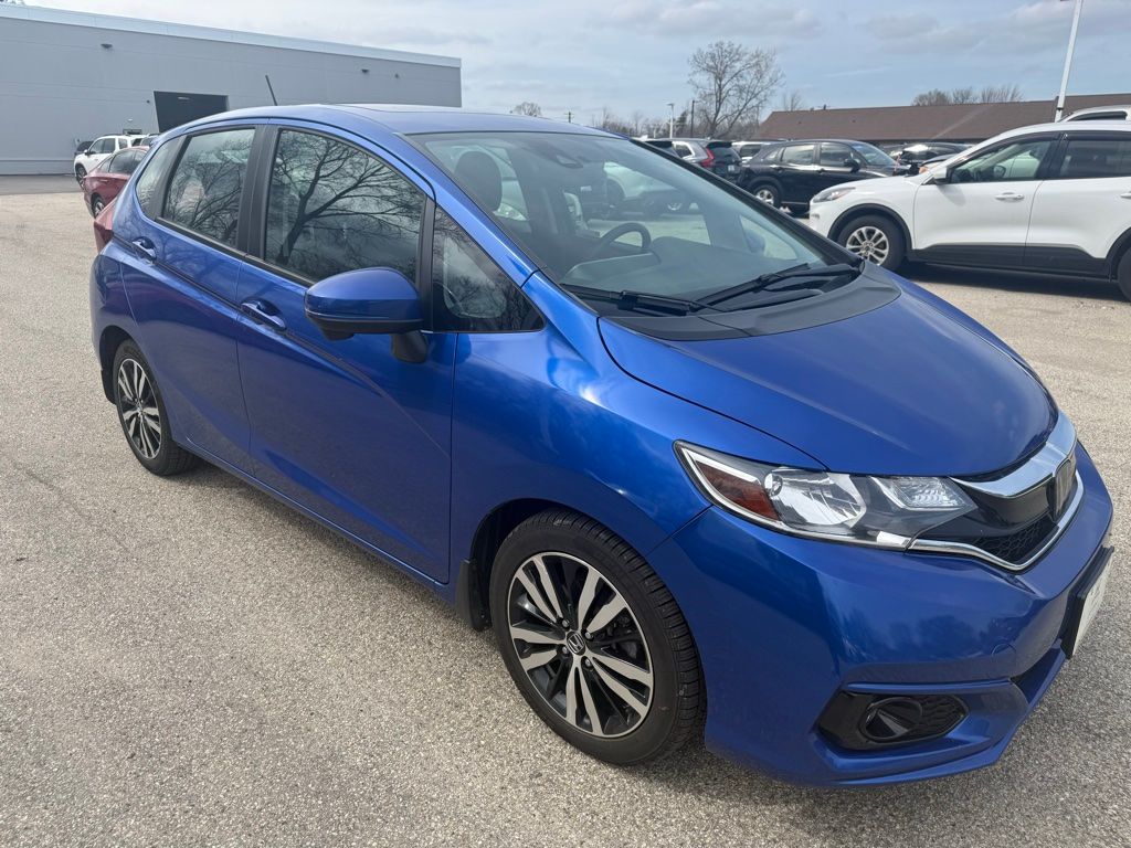 Blue 2020 Honda Fit EX FWD Hatchback Front-Wheel Drive Continuously Variable Transmission