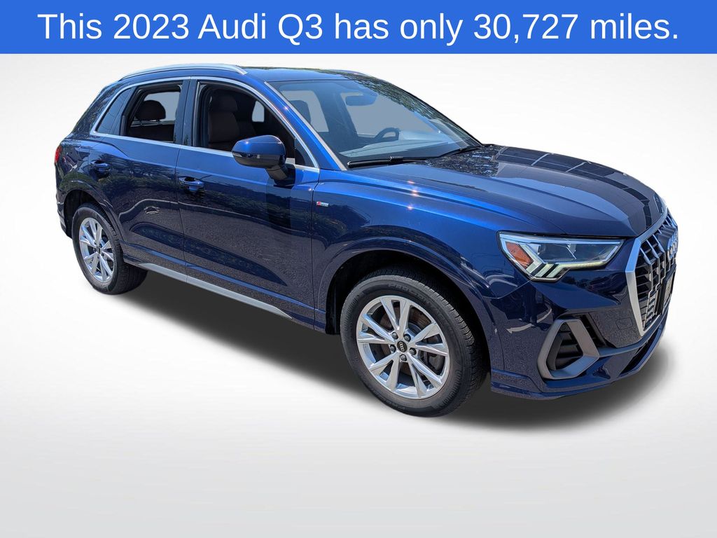 Blue Metallic 2023 Audi Q3 SUV / Crossover All-Wheel Drive 8-Speed Automatic