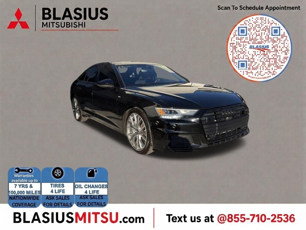 Black Metallic 2023 Audi A6 Sedan All-Wheel Drive 7-Speed Automatic