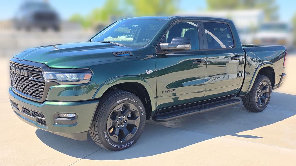 Serrano Green Metallic 2026 RAM 1500 Pickup Truck Four-Wheel Drive 8-Speed Automatic