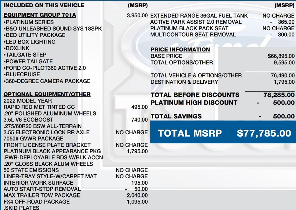 2022 Ford F-150 Platinum 22