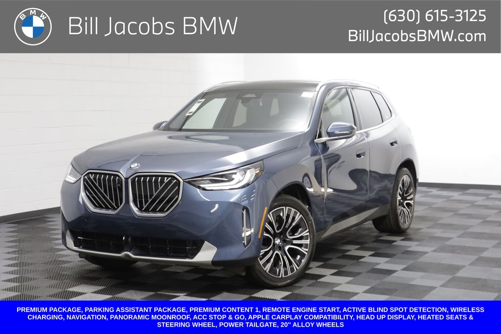 Arctic Race Blue Metallic 2025 BMW X3 SUV / Crossover All-Wheel Drive Automatic