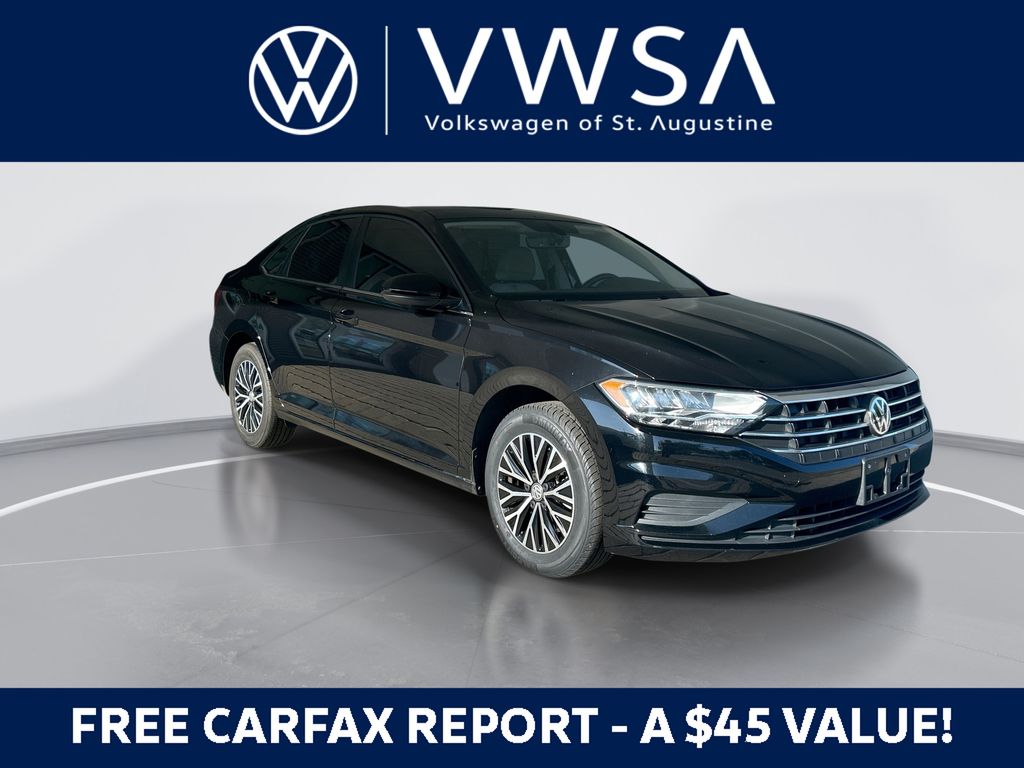 Black Uni 2021 Volkswagen Jetta SE FWD Sedan Front-Wheel Drive 8-Speed Automatic