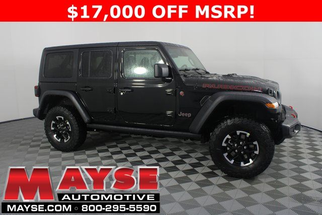 Black Clearcoat 2026 Jeep Wrangler Rubicon 4-Door 4WD SUV / Crossover Four-Wheel Drive 8-Speed Automatic