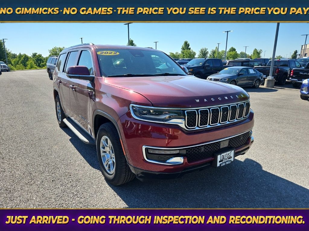 Velvet Red Pearlcoat 2022 Jeep Wagoneer Series I 4WD SUV / Crossover Four-Wheel Drive 8-Speed Automatic