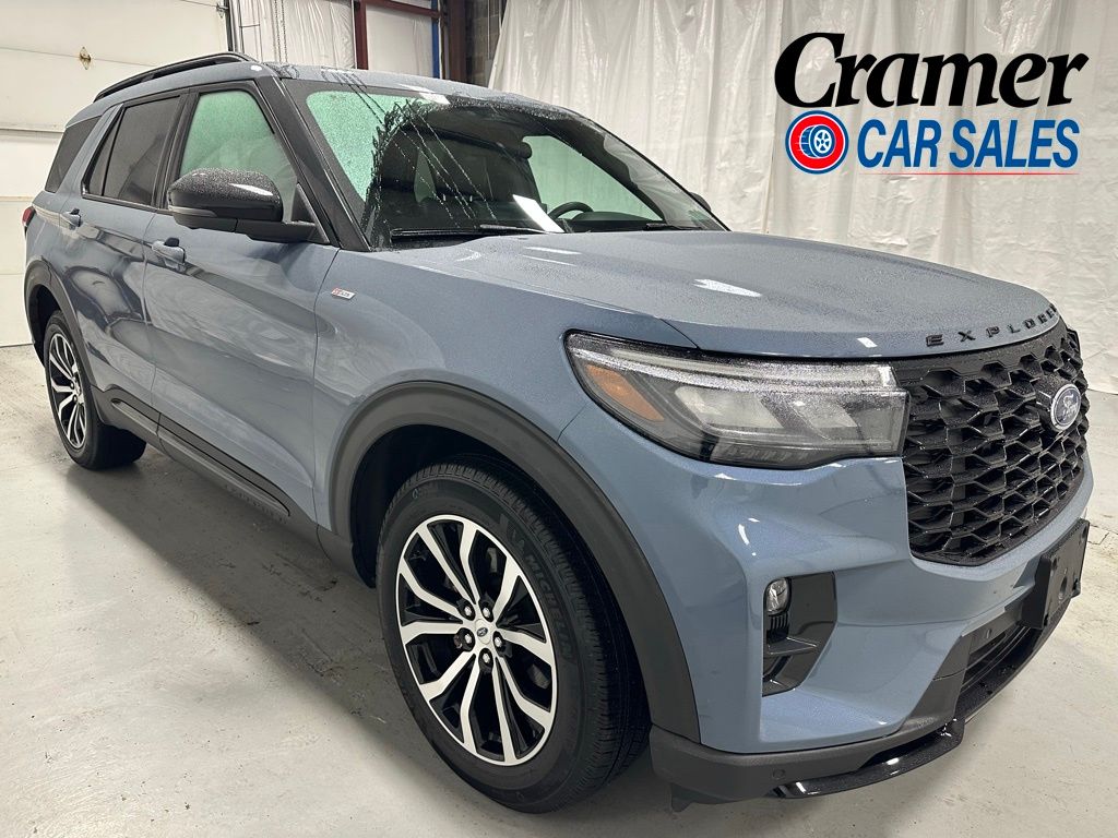 Vapor Blue Metallic 2025 Ford Explorer ST-Line AWD SUV / Crossover All-Wheel Drive Automatic