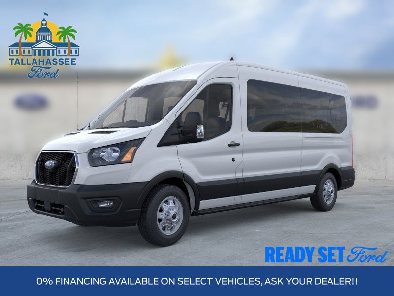 Oxford White 2025 Ford Transit Passenger Van All-Wheel Drive Automatic