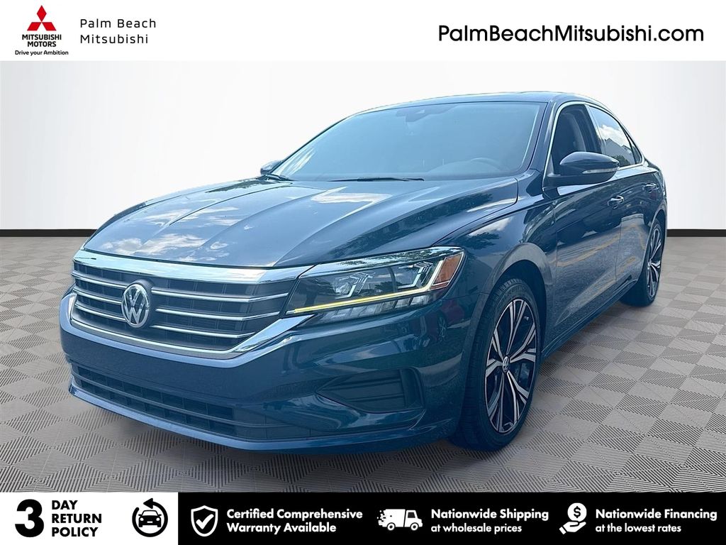Blue 2021 Volkswagen Passat Sedan Front-Wheel Drive 6-Speed Automatic