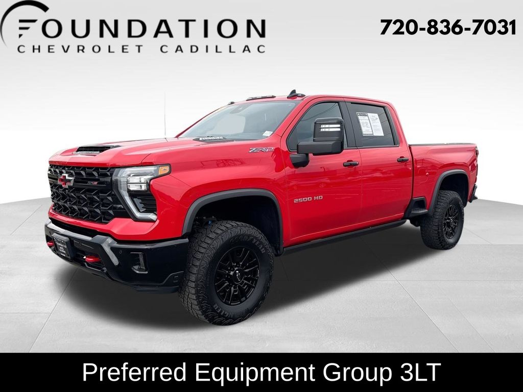 Red Hot 2025 Chevrolet Silverado 2500HD Pickup Truck Four-Wheel Drive Automatic