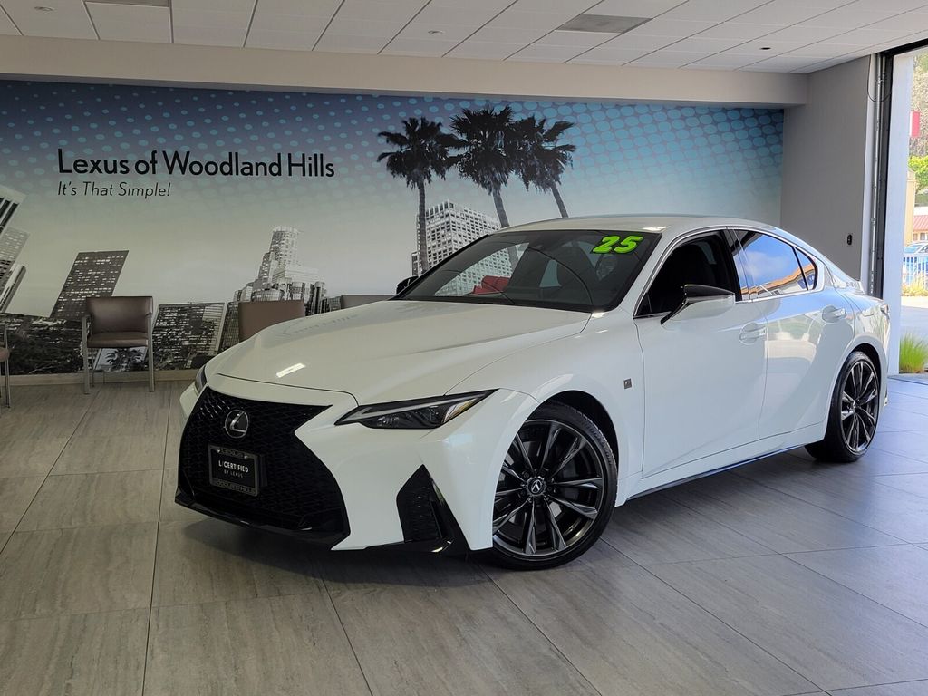 Ultra White 2025 Lexus IS Sedan Rear-Wheel Drive 8-Speed Automatic