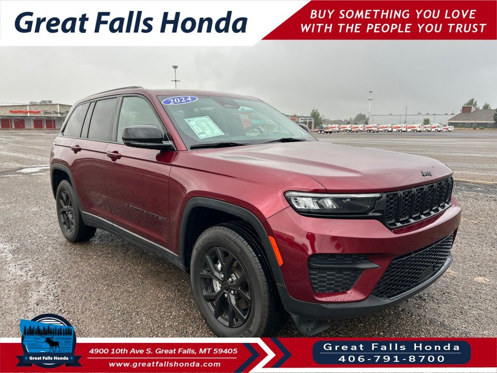 Velvet Red Pearlcoat 2024 Jeep Grand Cherokee SUV / Crossover Four-Wheel Drive 8-Speed Automatic