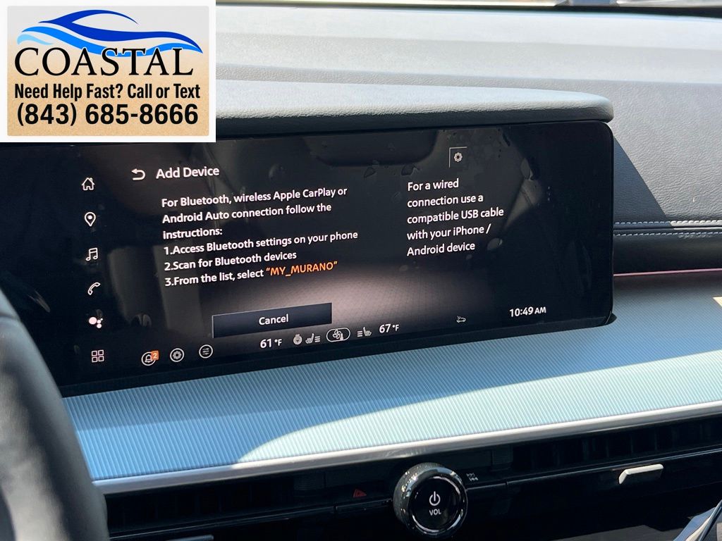 2026 Nissan Murano SL White at Coastal Chevrolet Cadillac
