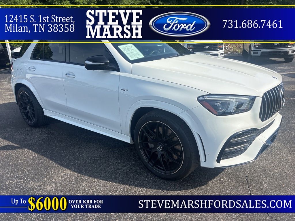 MANUFAKTUR Diamond White Metallic 2023 Mercedes-Benz GLE AMG GLE 53 4MATIC+ SUV / Crossover All-Wheel Drive 9-Speed Automatic