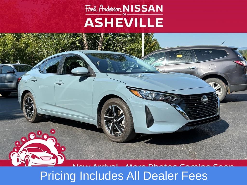 Atlantic Gray Metallic 2024 Nissan Sentra Sedan Front-Wheel Drive Continuously Variable Transmission