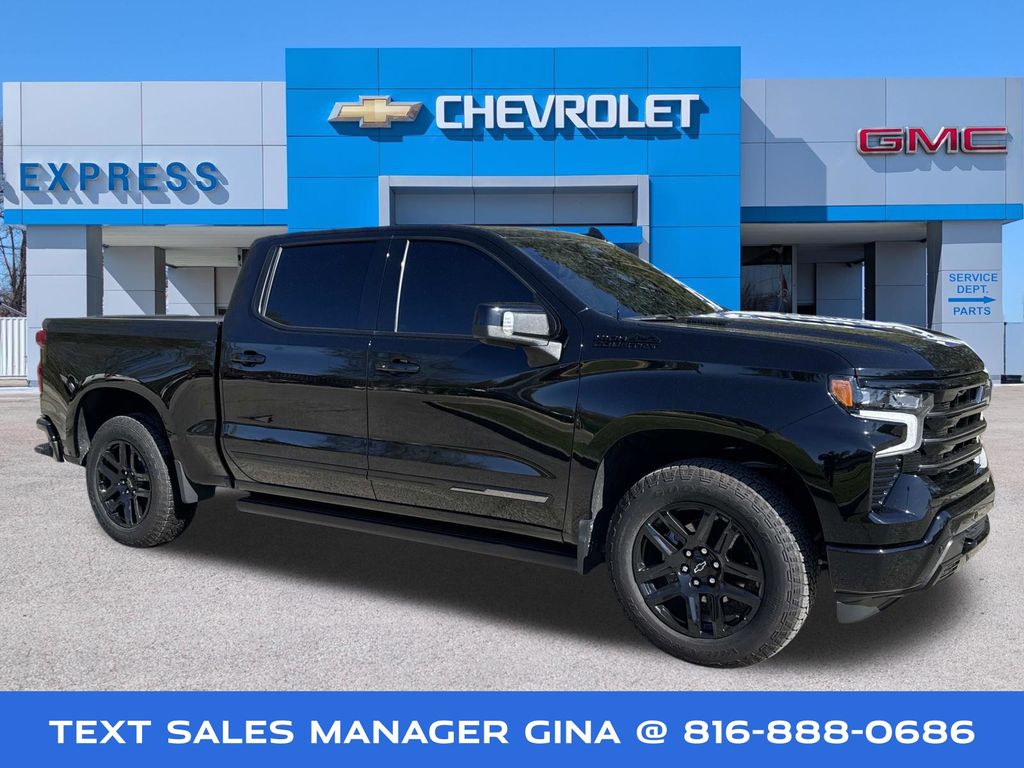 Black 2025 Chevrolet Silverado 1500 Pickup Truck Four-Wheel Drive Automatic