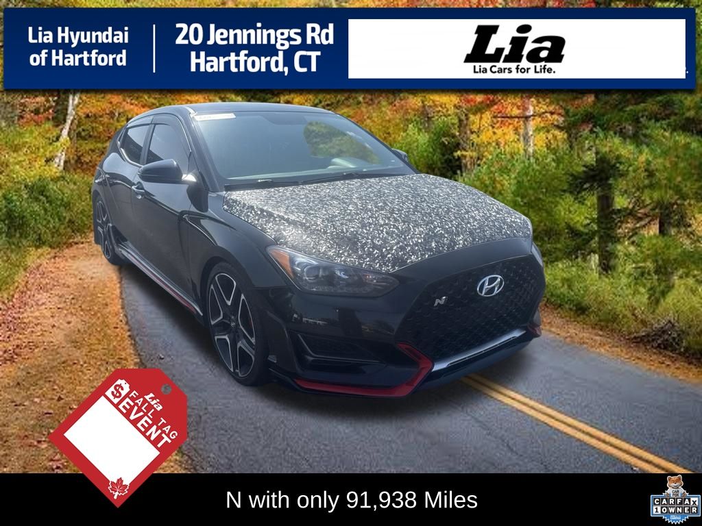 Ultra Black 2020 Hyundai Veloster N Coupe Front-Wheel Drive 6-Speed Manual