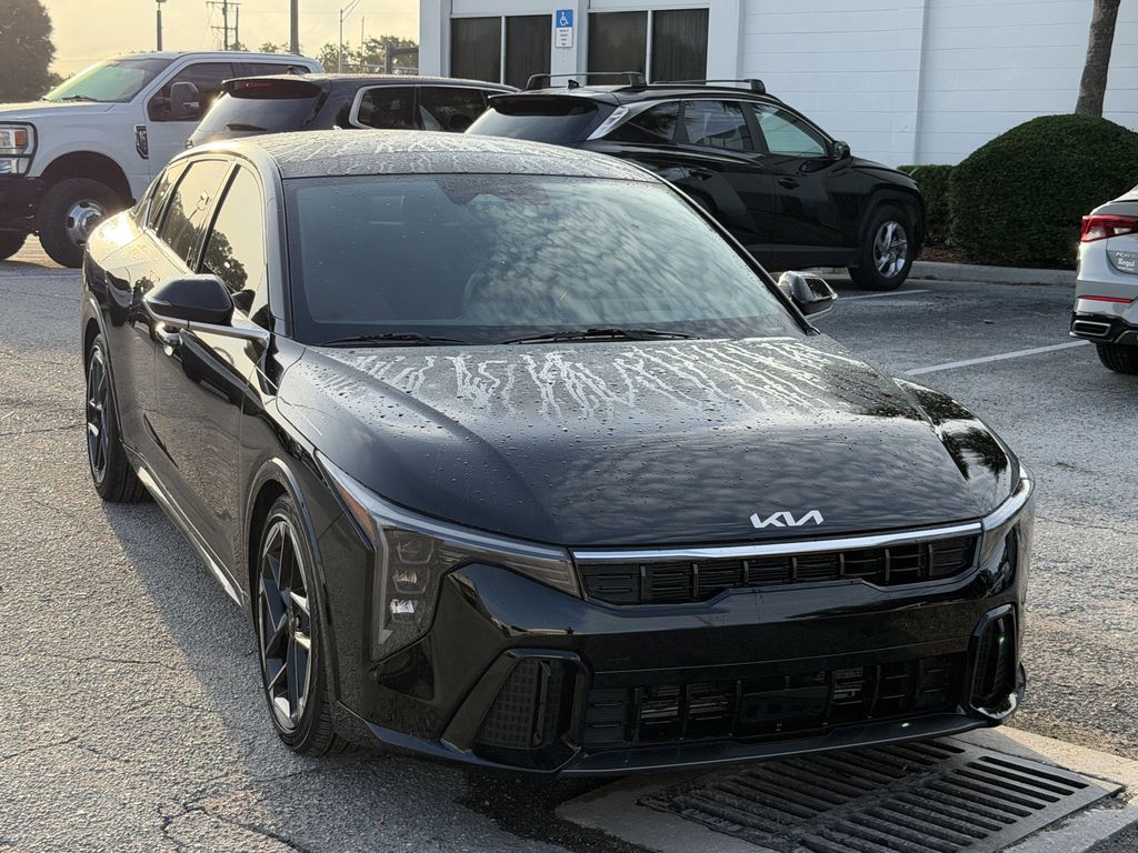 Aurora Black Pearl 2025 Kia K4 GT-Line FWD Sedan Front-Wheel Drive Continuously Variable Transmission