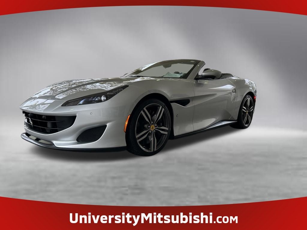 Silver 2019 Ferrari Portofino Convertible RWD Convertible Rear-Wheel Drive 7-Speed Automatic