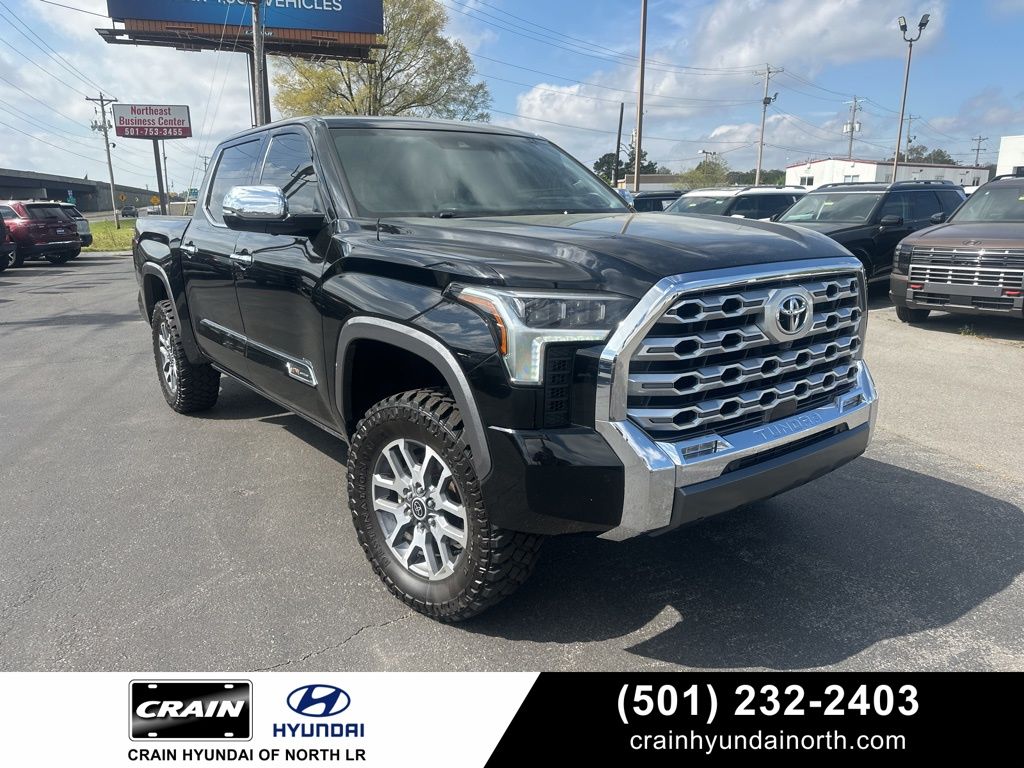 Midnight Black 2024 Toyota Tundra 1794 Edition CrewMax Cab 4WD Pickup Truck Four-Wheel Drive Automatic