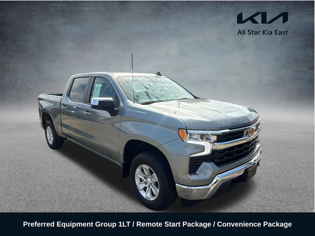 Sterling Gray Metallic 2025 Chevrolet Silverado 1500 Pickup Truck Four-Wheel Drive Automatic